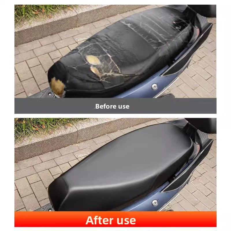 Universal All-Season Electric Vehicle Seat Cushion Cover Motorcycle Universal Leather Seat Cushion Cover Thickened Waterproof Sunproof Universal Size