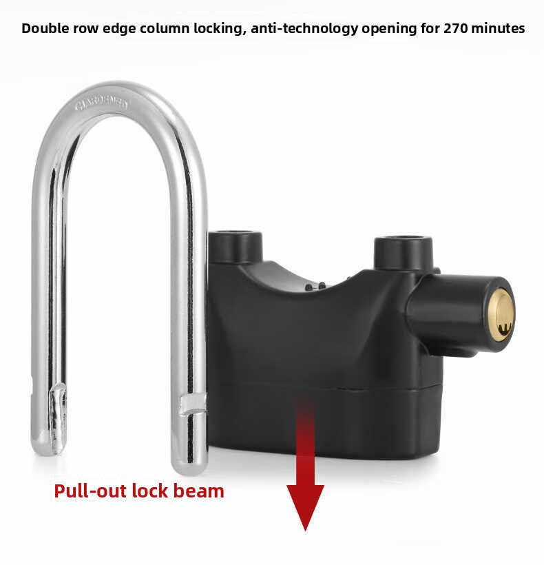 Electric Scooter Anti-Theft Alarm Lock Padlock Motorcycle Electric Bike Bicycle Anti-Theft Lock Outdoor Gate Lock Waterproof