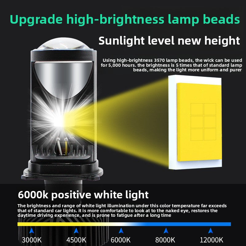 Factory in stock T9Lens H4Integrated High and Low Beam Car Light Universal Headlight for Cars and Motorcycles LED The headlights are super bright