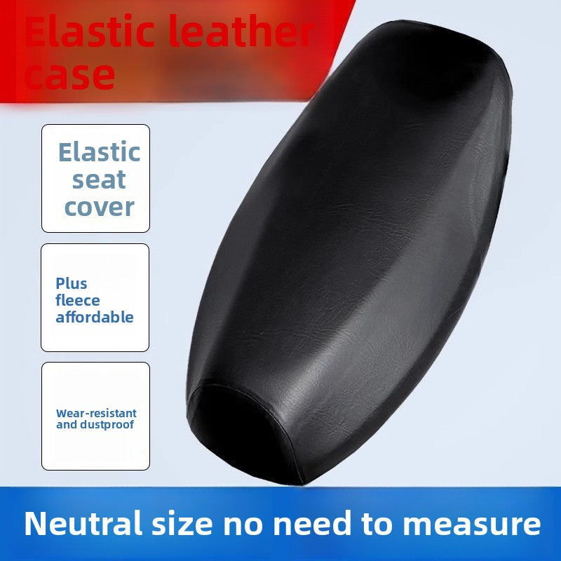 Universal All-Season Electric Vehicle Seat Cushion Cover Motorcycle Universal Leather Seat Cushion Cover Thickened Waterproof Sunproof Universal Size
