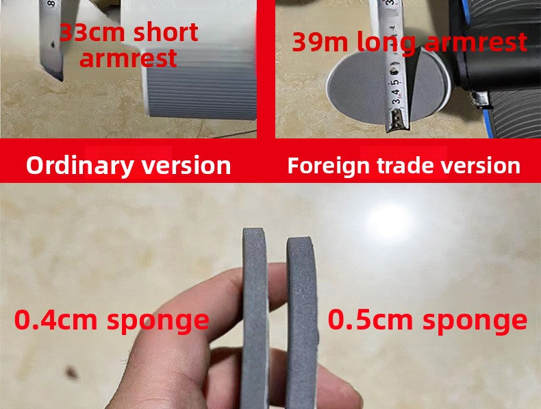Abdominal Wheel Automatic Rebound Belly Contracting and Abdominal Rolling Exercise Abdominal Muscle Training Artifact Unisex Household Elbow Support Roller Fitness Equipment