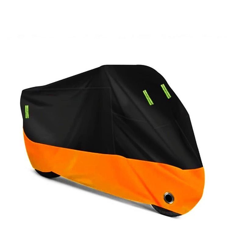 Two-tone Motorcycle Cover  Rainproof Thickened Three-Layer Color-Block Motorcycle Cover Sun Protection Shade