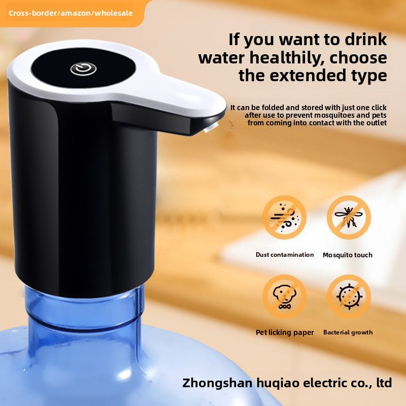 Bottled Water Pump Electric Water Dispenser Household Wireless Water Pump Pure Water Bucket Water Dispenser Foldable