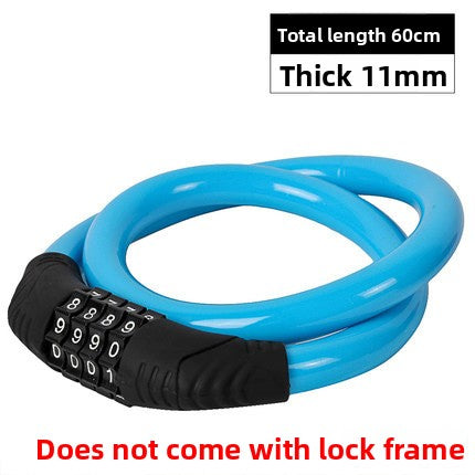 Motorcycle Bicycle Combination Lock Mountain Bike Lock Equipment Bicycle Accessories Anti-theft Lock Electric Bike Steel Wire Lock Ring Lock
