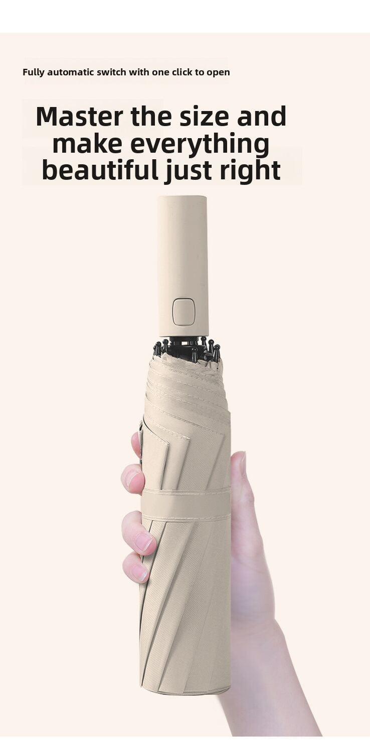Fully Automatic Folding Umbrella8-12Bone Man Large Double Female Sunshade Umbrella for Rain and Sun Protection Advertising Umbrella