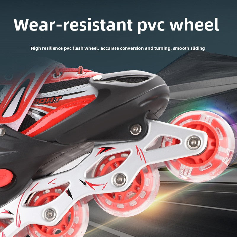 PVC Children's Roller Skates Universal Roller Skates Professional Adult Roller Skates Speed Skates Inline Skates Sliding Shoes Wholesale