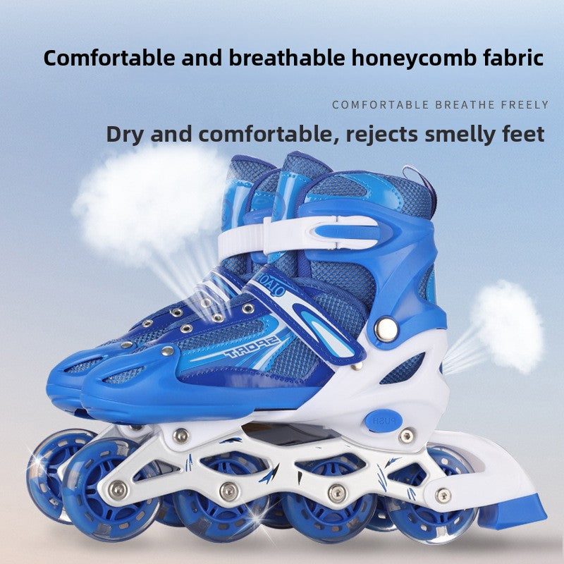 PVC Children's Roller Skates Universal Roller Skates Professional Adult Roller Skates Speed Skates Inline Skates Sliding Shoes Wholesale