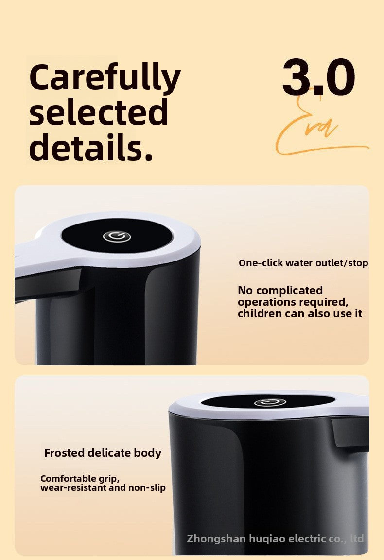 Bottled Water Pump Electric Water Dispenser Household Wireless Water Pump Pure Water Bucket Water Dispenser Foldable