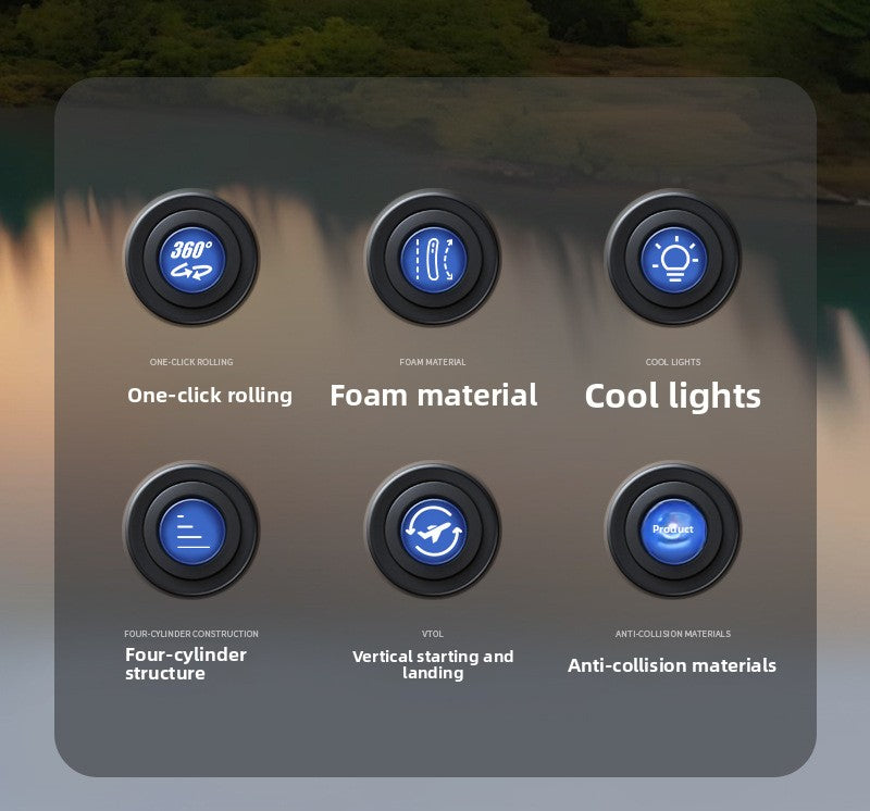 2025New Remote Control Foam Drone Fighter Children's Toy Long Battery Life Durable Luminous Aircraft Manufacturer