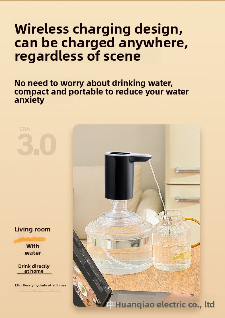 Bottled Water Pump Electric Water Dispenser Household Wireless Water Pump Pure Water Bucket Water Dispenser Foldable