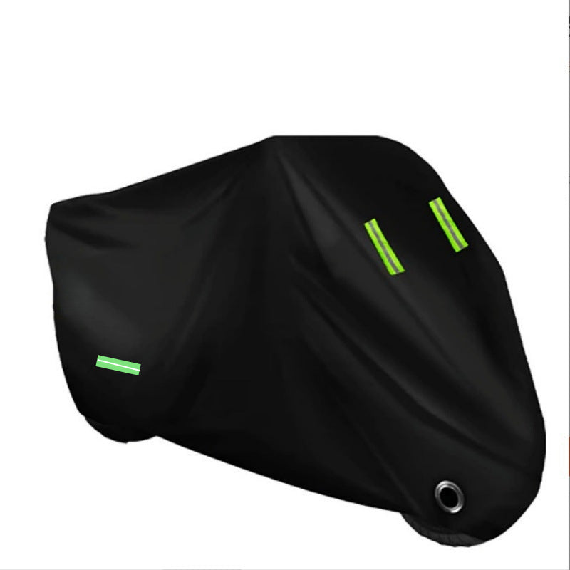 Two-tone Motorcycle Cover  Rainproof Thickened Three-Layer Color-Block Motorcycle Cover Sun Protection Shade