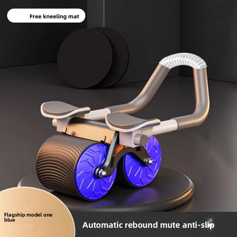 Abdominal Wheel Automatic Rebound Belly Contracting and Abdominal Rolling Exercise Abdominal Muscle Training Artifact Unisex Household Elbow Support Roller Fitness Equipment