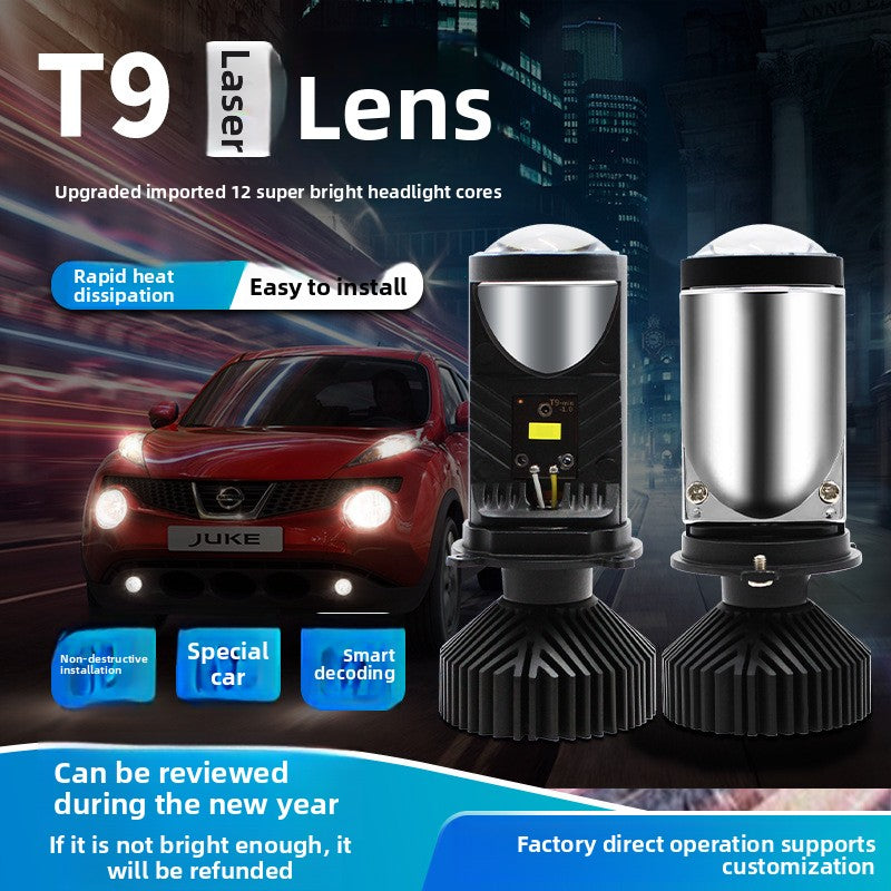 Factory in stock T9Lens H4Integrated High and Low Beam Car Light Universal Headlight for Cars and Motorcycles LED The headlights are super bright