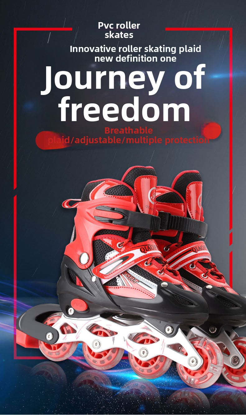 PVC Children's Roller Skates Universal Roller Skates Professional Adult Roller Skates Speed Skates Inline Skates Sliding Shoes Wholesale