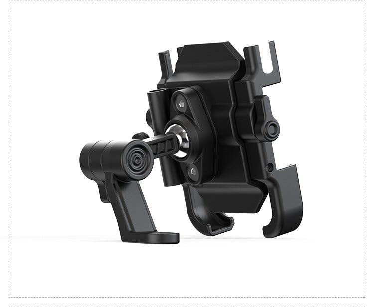 Electric Bike Phone Holder Navigation Mount Motorcycle Delivery Rider Bike Mount Aluminum Alloy with Umbrella Holder