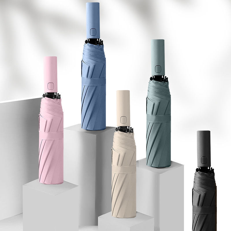 Fully Automatic Folding Umbrella8-12Bone Man Large Double Female Sunshade Umbrella for Rain and Sun Protection Advertising Umbrella