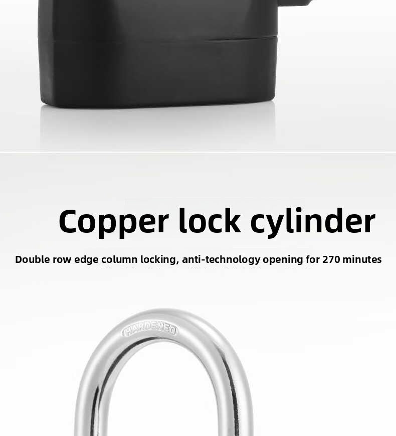 Electric Scooter Anti-Theft Alarm Lock Padlock Motorcycle Electric Bike Bicycle Anti-Theft Lock Outdoor Gate Lock Waterproof