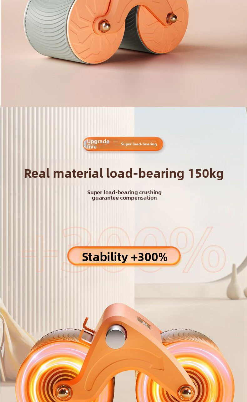 Abdominal Wheel Automatic Rebound Belly Contracting and Abdominal Rolling Exercise Abdominal Muscle Training Artifact Unisex Household Elbow Support Roller Fitness Equipment