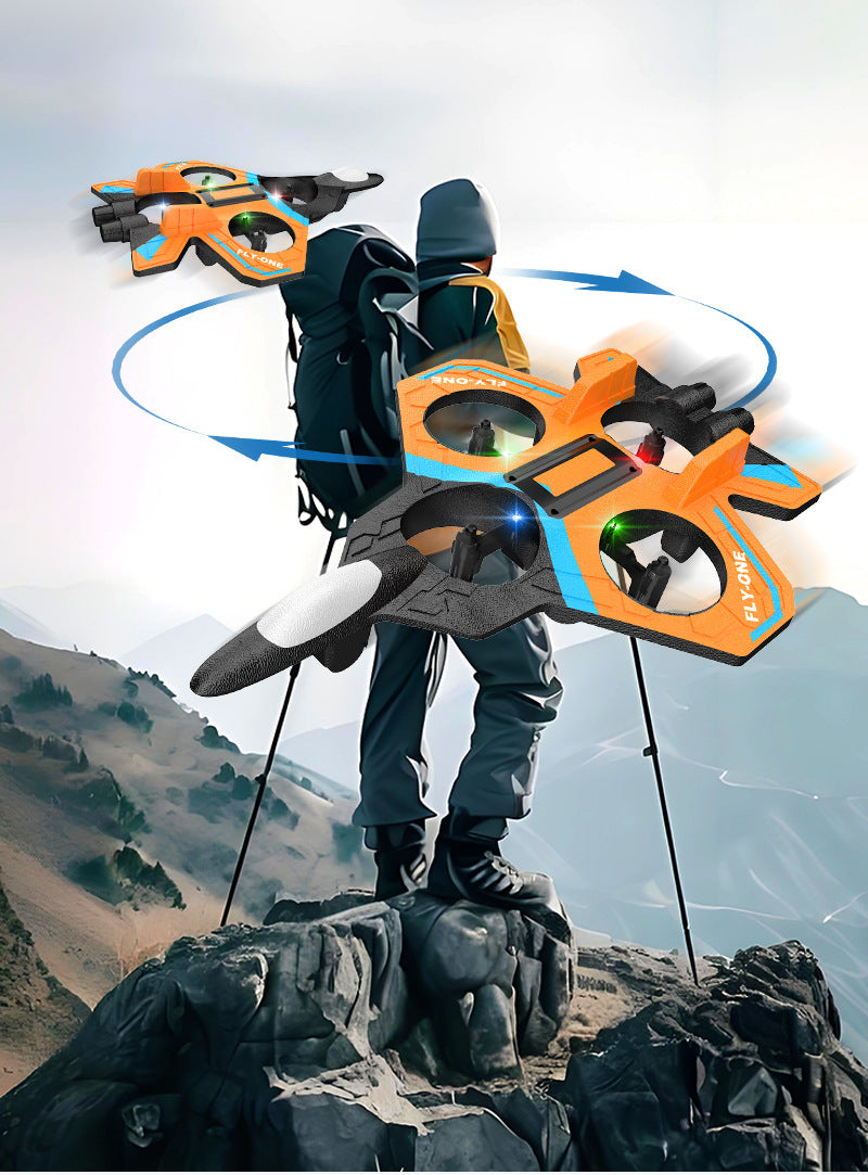 2025New Remote Control Foam Drone Fighter Children's Toy Long Battery Life Durable Luminous Aircraft Manufacturer