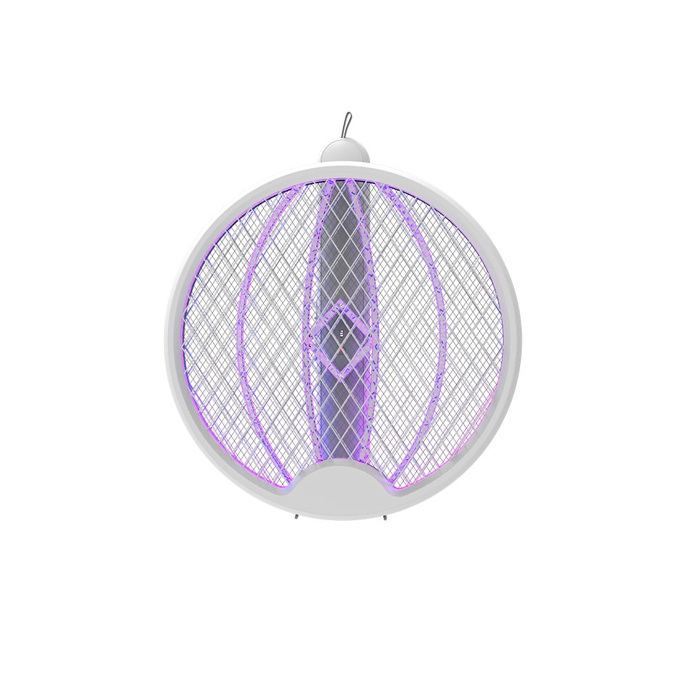 Cross-Border New Mosquito Killer Lamp 3-in-1 Electric Shock Retractable Foldable Rotating Automatic Mosquito Trap Rechargeable Electric Mosquito Swatter for Home Use