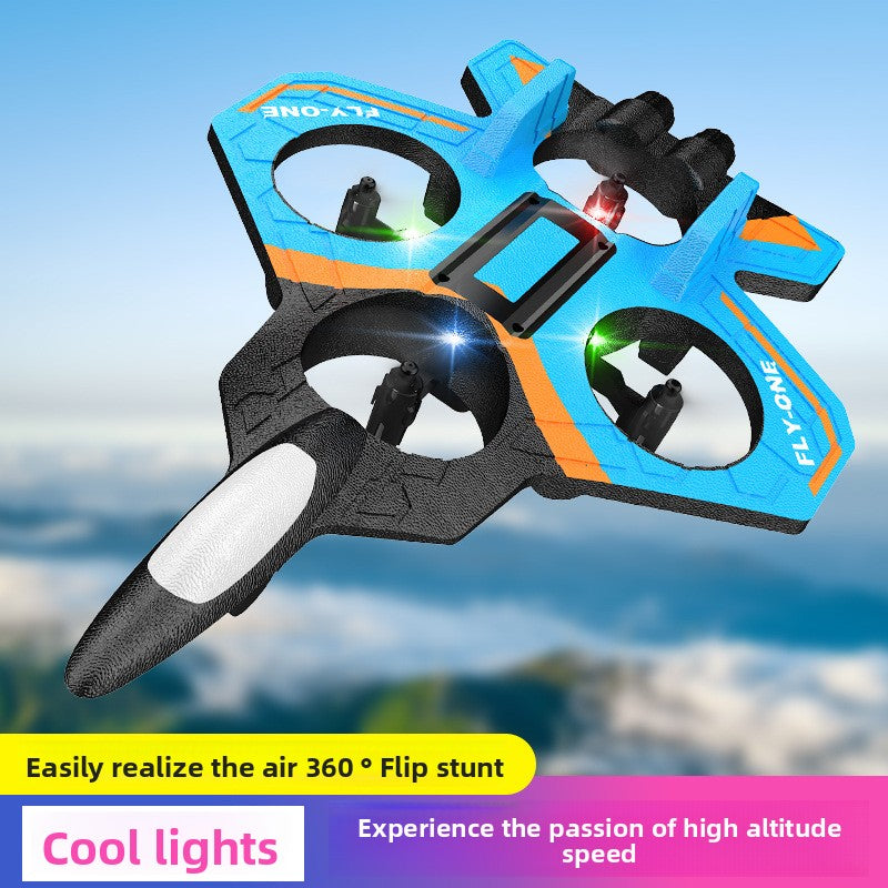 2025New Remote Control Foam Drone Fighter Children's Toy Long Battery Life Durable Luminous Aircraft Manufacturer