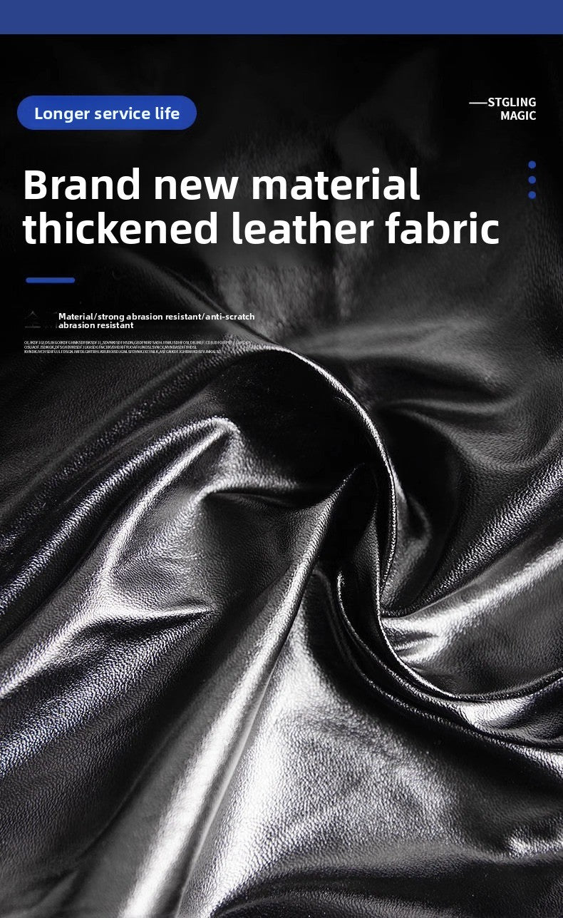 Universal All-Season Electric Vehicle Seat Cushion Cover Motorcycle Universal Leather Seat Cushion Cover Thickened Waterproof Sunproof Universal Size