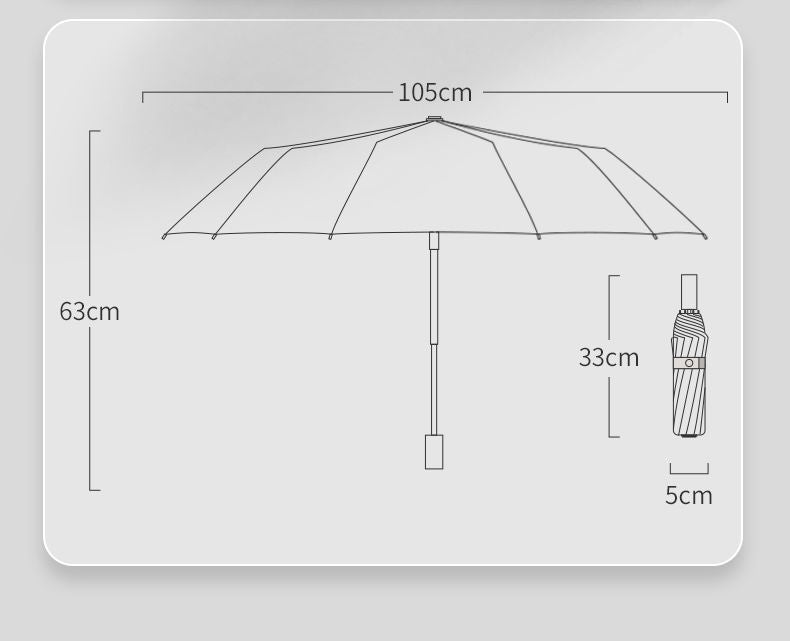 Fully Automatic Folding Umbrella8-12Bone Man Large Double Female Sunshade Umbrella for Rain and Sun Protection Advertising Umbrella