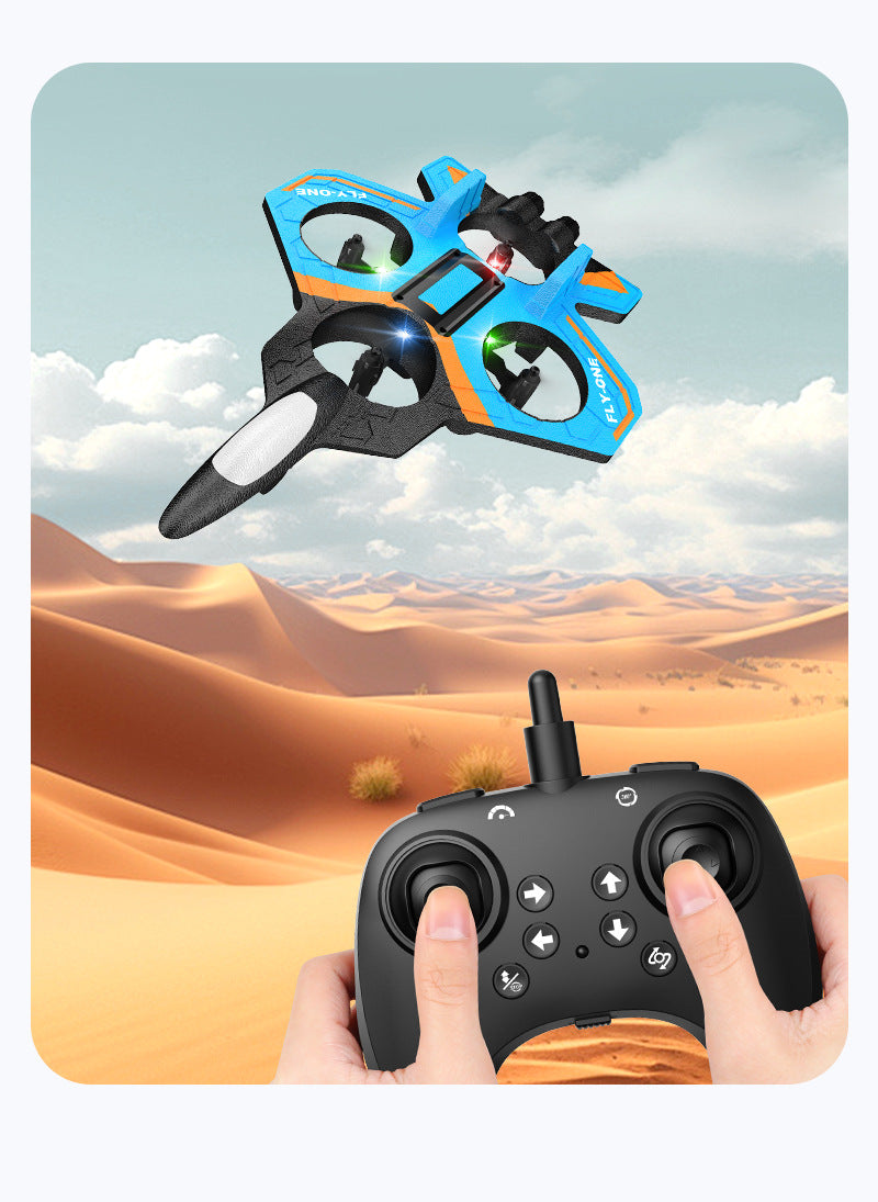 2025New Remote Control Foam Drone Fighter Children's Toy Long Battery Life Durable Luminous Aircraft Manufacturer
