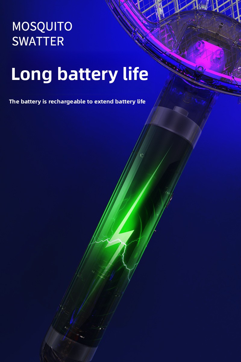 Cross-Border New Mosquito Killer Lamp 3-in-1 Electric Shock Retractable Foldable Rotating Automatic Mosquito Trap Rechargeable Electric Mosquito Swatter for Home Use