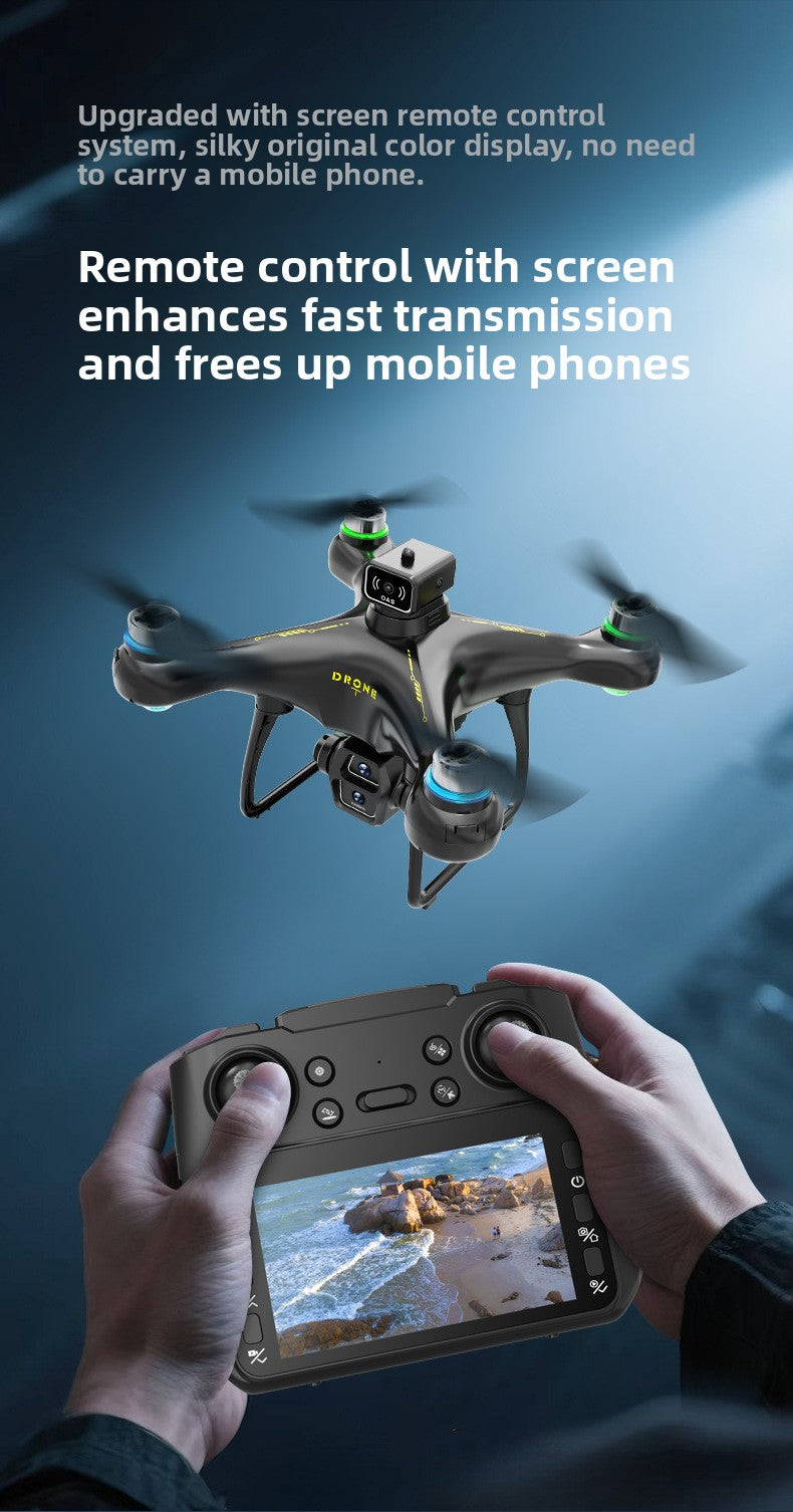 New Product S112Brushless drone aerial photography high-definition aircraft with large screen control8K Long Battery Life Remote Control Airplane
