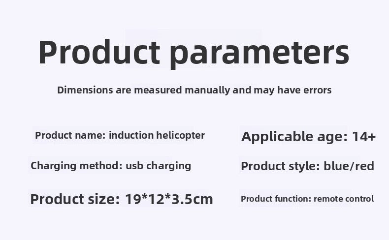 Remote Control Aircraft Helicopter Rechargeable Children's Toy Boy Induction Suspension UAV Aircraft Girl