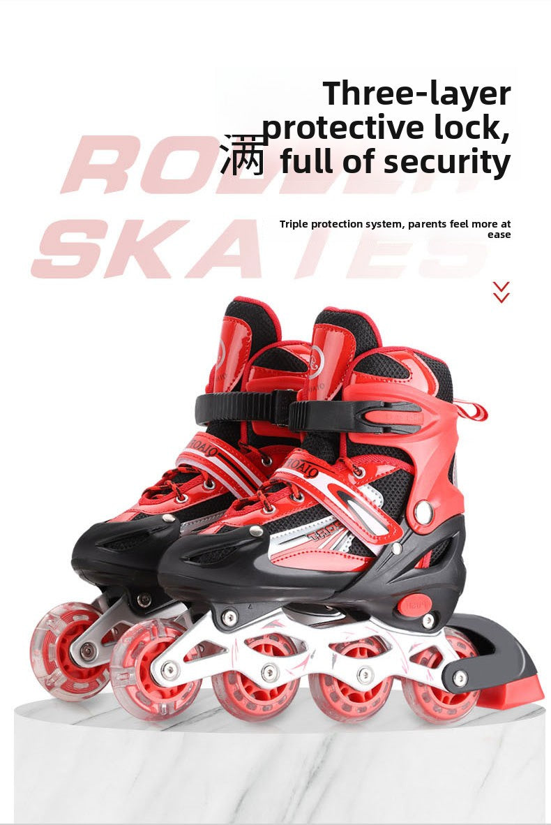 PVC Children's Roller Skates Universal Roller Skates Professional Adult Roller Skates Speed Skates Inline Skates Sliding Shoes Wholesale