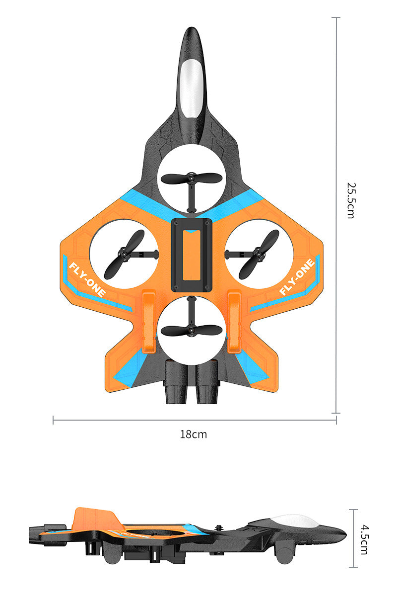 2025New Remote Control Foam Drone Fighter Children's Toy Long Battery Life Durable Luminous Aircraft Manufacturer