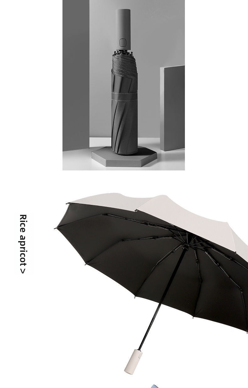 Fully Automatic Folding Umbrella8-12Bone Man Large Double Female Sunshade Umbrella for Rain and Sun Protection Advertising Umbrella